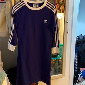 Adidas White and dark blue dress